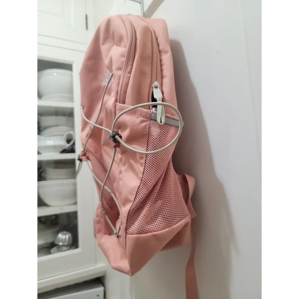 The North Face Jester Peach Backpack Nylon Zip 3 Pockets Fits 15